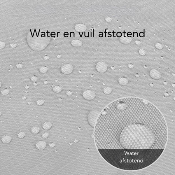 Stijlvolle ZweefParasolhoes zilver/grijs 250x40/70cm