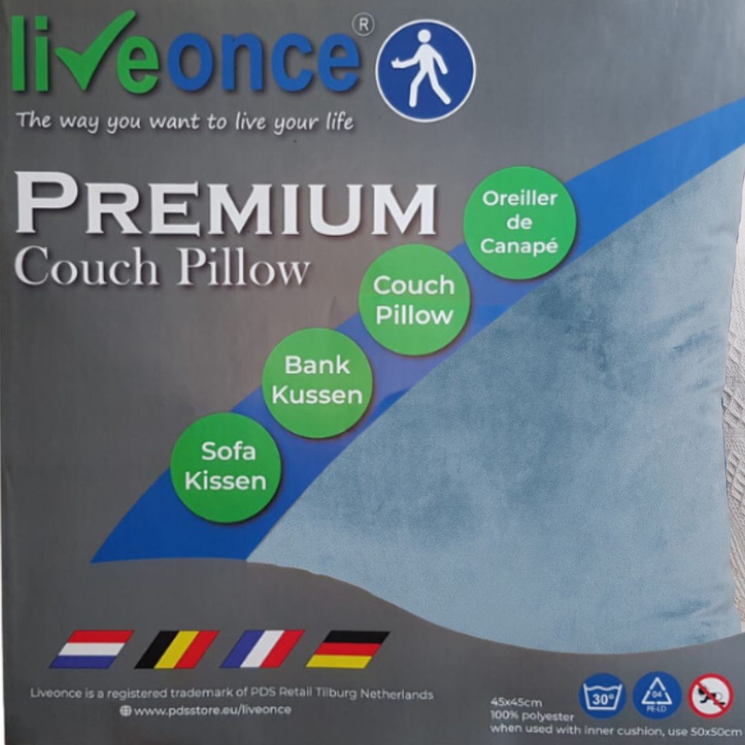 Sierkussenhoes Set van 2st Twilight Blauw 45x45cm - LiveOnce® - Afbeelding 2