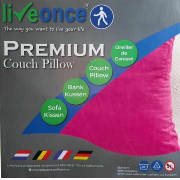 Sierkussenhoes Set van 2st Neon Roze 45x45cm