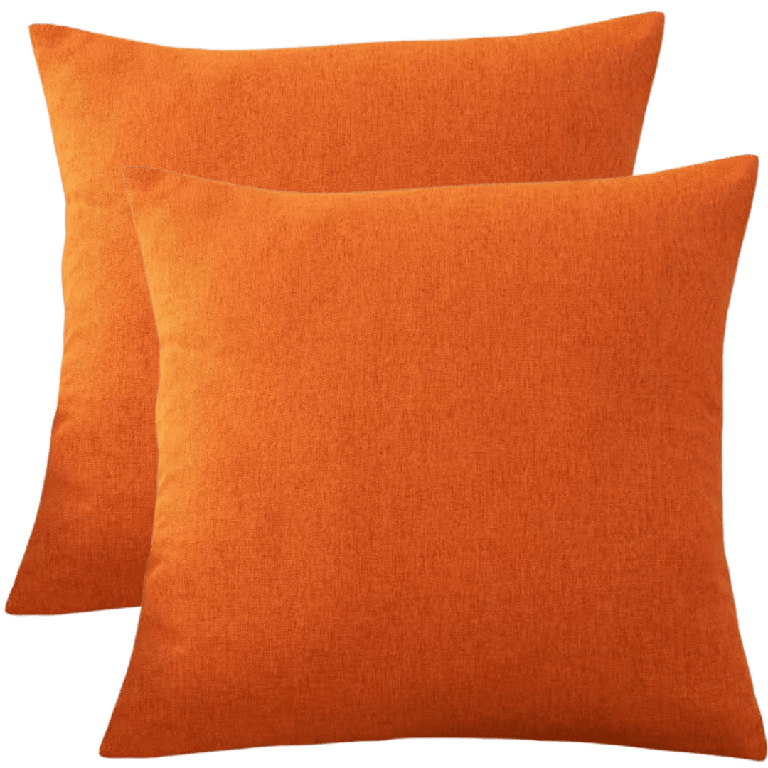 buiten-kussen-linnen-effen-45x45-oranje-