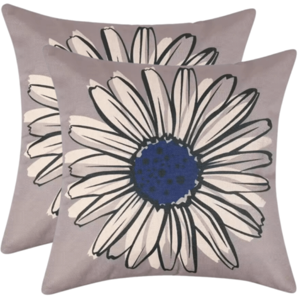 buitenkussen hoes 2stuks 45x45 art bloemen design7