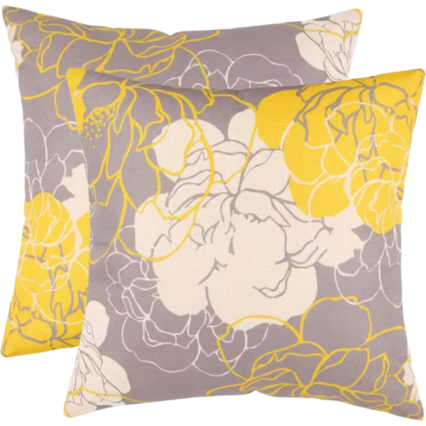 buitenkussen hoes 2stuks 45x45 art bloemen design9