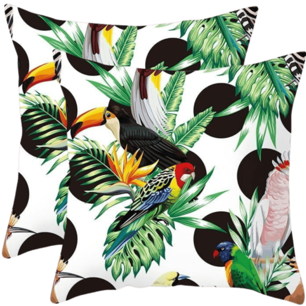 Tuinkussen-hoes set van 2st Tropisch Design Rio Grande - 45x45cm