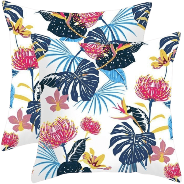 Tuinkussen-hoes set van 2st Tropisch Design St Maarten 45x45cm
