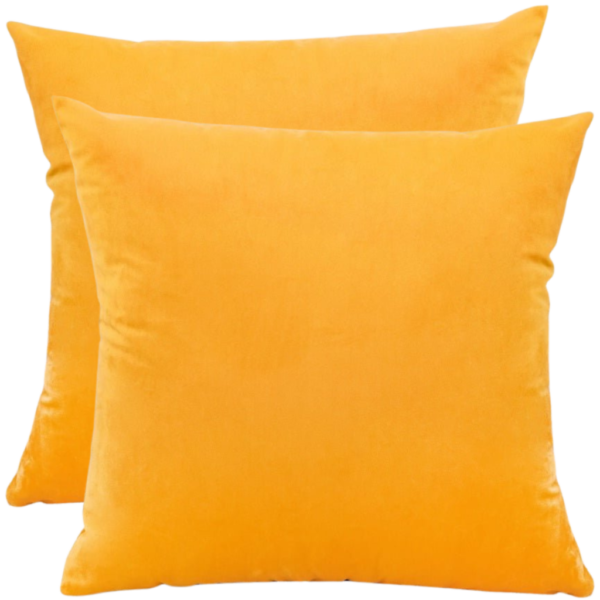 Sierkussenhoes Set van 2st Oranje/Geel 45x45cm