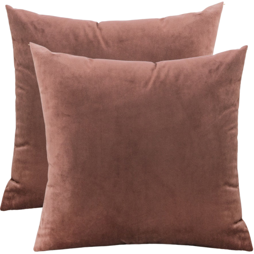 sierkussen 45x45 fluweel bruin Cantania