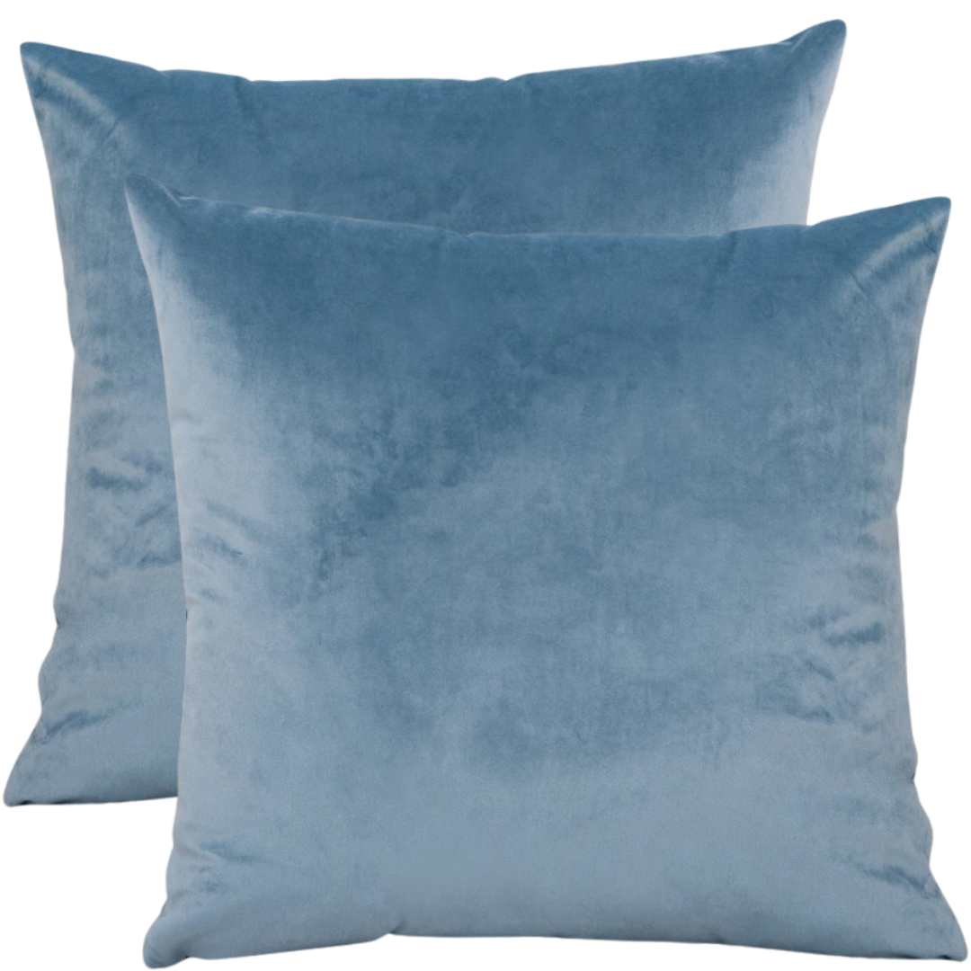 Sierkussen fluweel 45x45 blauw Genua