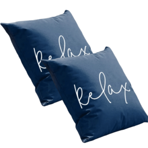 Buitenkussen waterproof 45x45 relax donker blauw