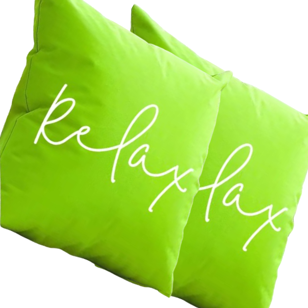 Buitenkussen waterproof 45x45 relax licht-groen
