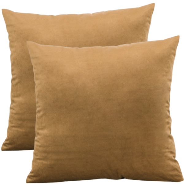 Sierkussenhoes Set van 2st Goud Bruin 45x45cm