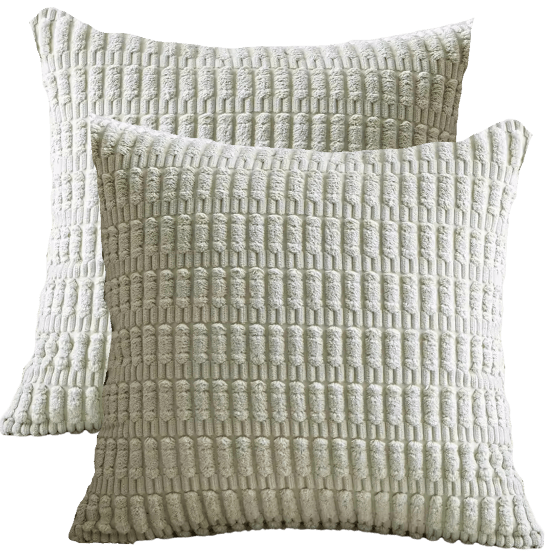 Sierkussen 45x45 rib motief mint groen